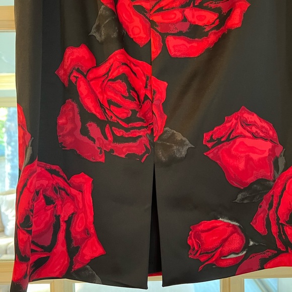 White House Black Market strapless Rose dress. - Picture 6 of 10